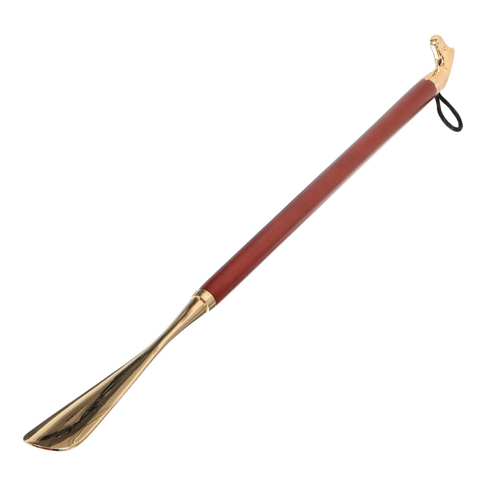 Extra Long Wooden Long Handle Shoe Horn for Seniors Telescopic Adjustable with Comfortable Grip
