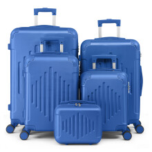 Suitcase ABS Cabin Hard Shell Luggage Travel Trolley 5Pcs set