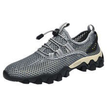 Men's Sandals and Hiking Shoes Breathable Mesh Arch Support Outdoor Beach Grey Size 9