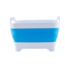 Collapsible Camping Sink with Drain Plug 8.5L, Portable Wash Basin for Kitchen, Laundry and Outdoor