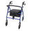 Lightweight Rollator Mobility Walker 4 Wheeled Walking Aid Frame w/ Seat 4
