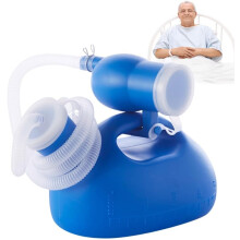 Portable Urinal for Men 2L Bottle with Fluorescent Lid, Travel and Bedside Use