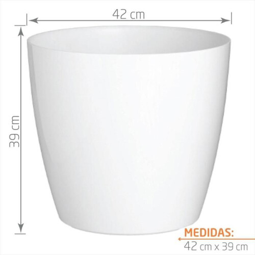 Matera San Remo 42 cm Weiß mit Rädern 1
