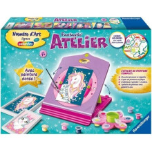 Complete paint by number box with adjustable easel - Fantastic' Atelier Art Number - Ravensburger
