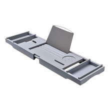 Expandable Bathtub Caddy Tray with Tablet Holder, Adjustable up to 110cm for Relaxation