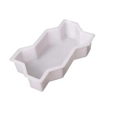 Concrete Path Maker WaveShaped Reusable Garden Paving Mold for DIY Lawn Patio Yard Stones 22x11x6cm White