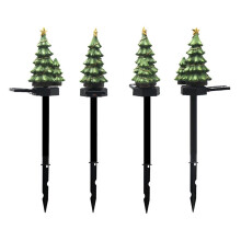 Waterproof Solar Stake Lights Festive Garden Decor Christmas Pathway Lights Outdoor with Sensitive Light Sensors LED Lights, Automatic On Off