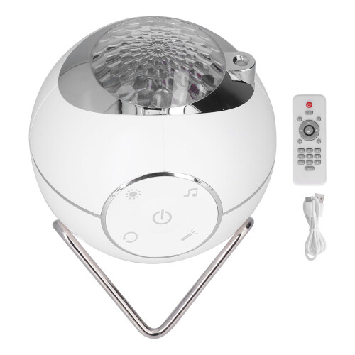 Bluetooth Speaker Projector Galaxy Light With Adjustable Focus Dimmable Auto Timer Remote Control 360 Degree Rotating Light Effects For Bedroom 1