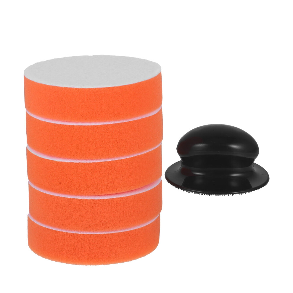 Car Cleaning Tool Detailing Products Waxing Tools Polishing Pads Buffing For Cars Handle Plastic Sponge 9110895319888
