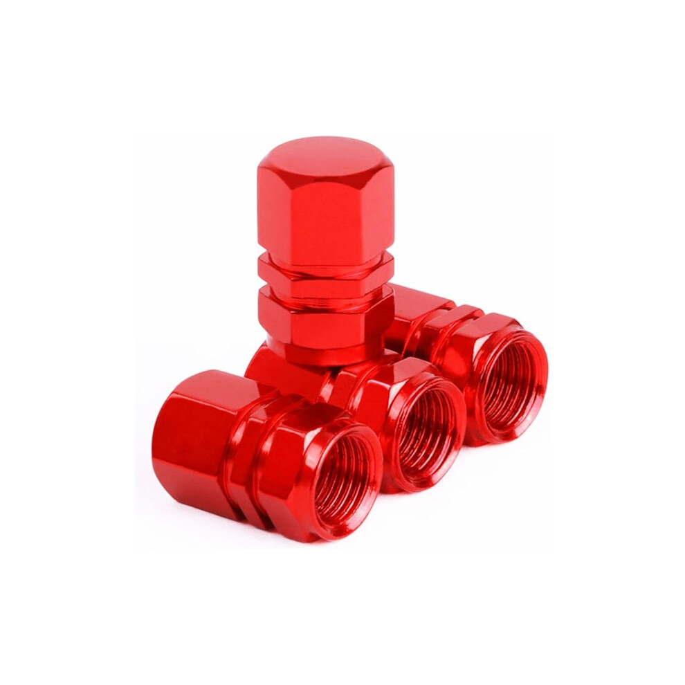 Pcs Valve Caps For Car Tires, Car Valve, Tire Accessories, Universal Valve Cap, Dustproof Valve Cap For Motorcycle Car Bicycle (Red) Red 9110895320082