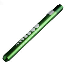 HEVIRGO 7PCS Medical First Aid LED Pen Light Flashlight Torch Doctor Nurse EMT Emergency Kit,Green