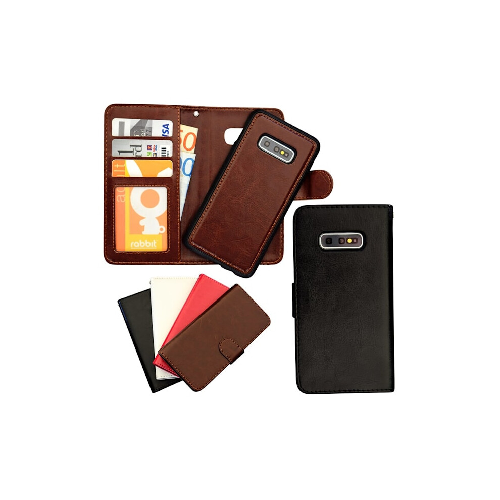 Compatible With Samsung Galaxy S10e - Leather Case / Protection Brown 9110895321973