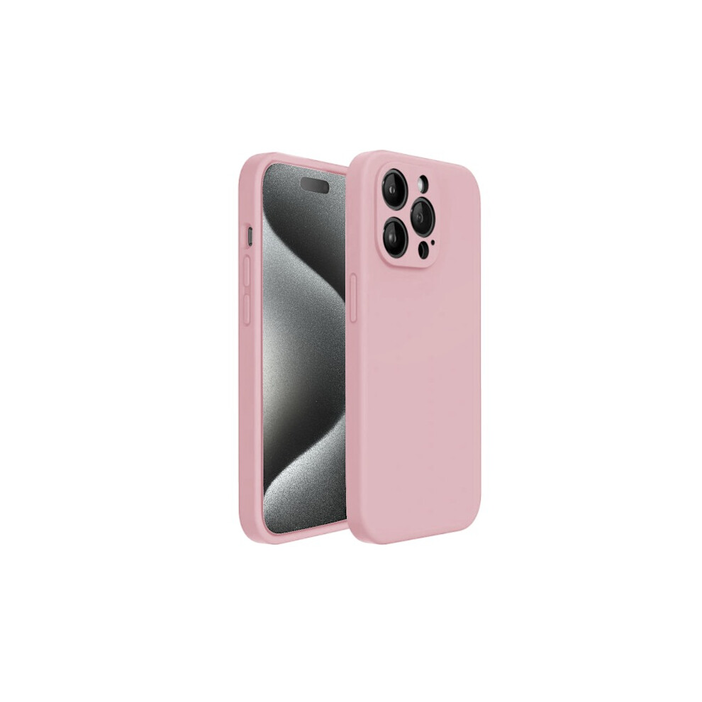 Compatible With Iphone 15 Pro Matte Case - With Camera Protection Pink 9110895322147