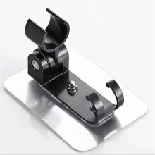 5 Pcs Adjustable Wall Mounted Shower Head Holder Bracket for Bathroom, Easy Install, Black