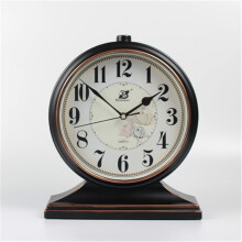 Silent Mantel Clock with Elegant Pendulum, Retro European Style for Living Room and Fireplace Decor