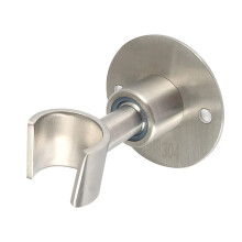 2 Pcs Stainless Steel Wall Mounted Shower Head Holder Adjustable Waterproof Heavy Duty for Bathroom