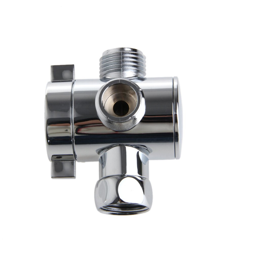 3Way Shower Arm Diverter Chrome With Adjustable Mount For Handheld And Fixed Shower Heads 9174973061250