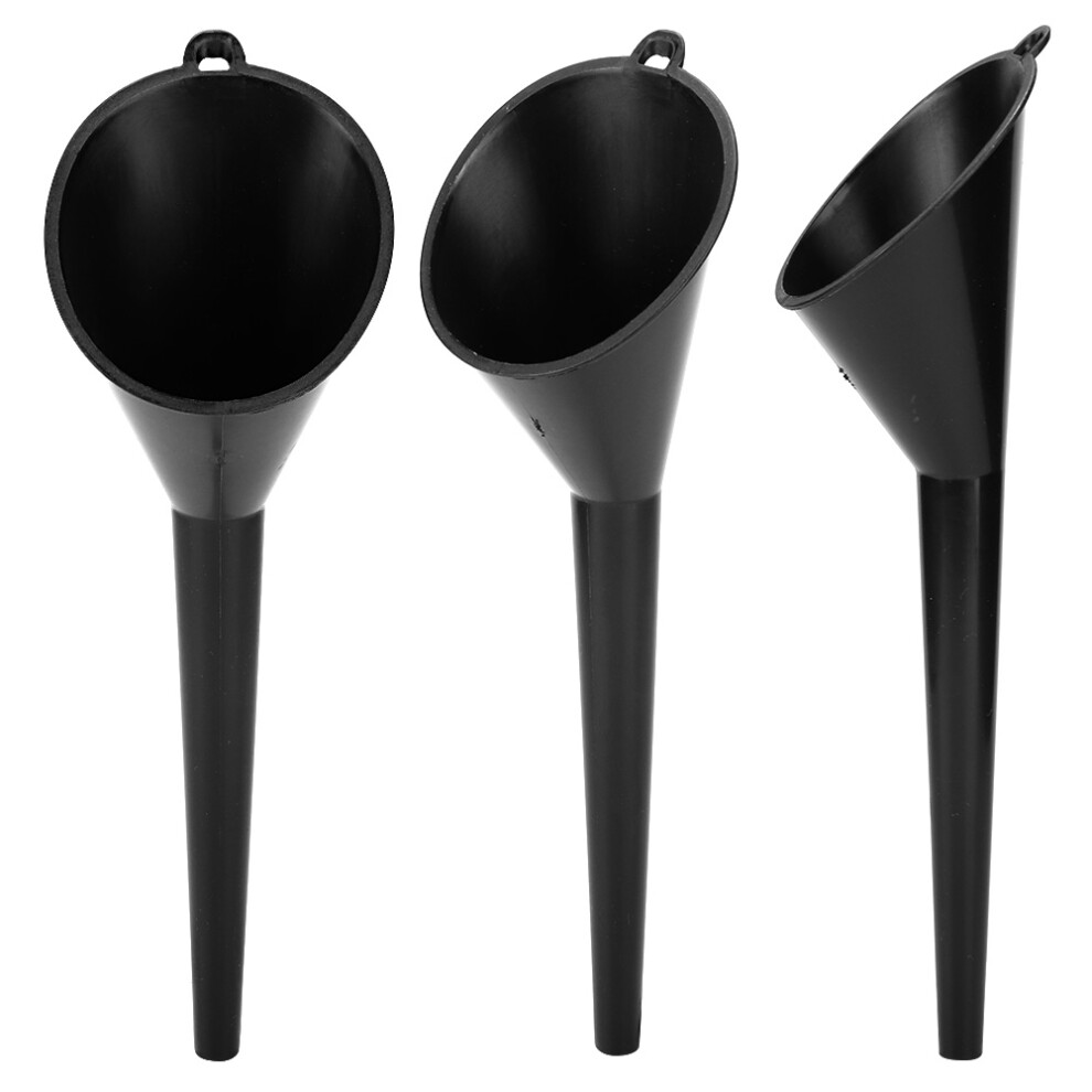 Car Fuel Oil Filter Funnel Plastic For Petrol Diesel 500Ml Capacity Black 9341382749806