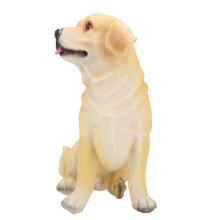 Resin Dog Garden Decor 19x13x25cm Puppy Ornament for Lawn &amp; Landscape