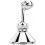 Shower Head Holder 360 Adjustable Swivel Solid Brass Wall Mounted Bracket Silver Finish 2