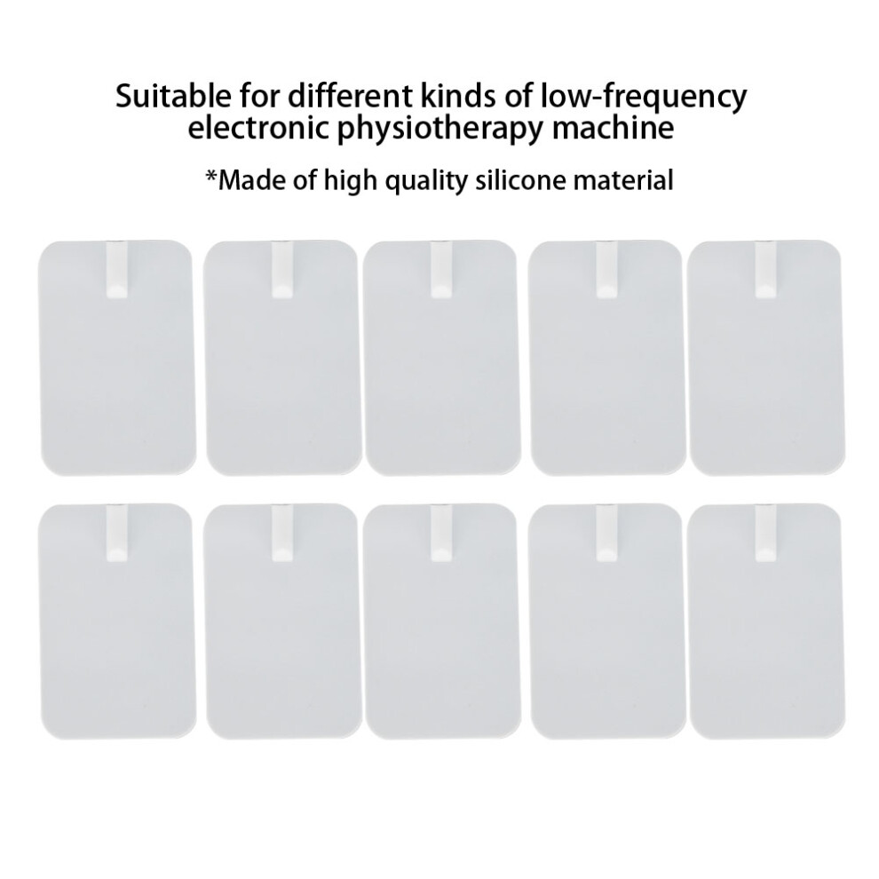 10pcs Silicone Electrode Patches for Digital Therapy Machine 6x9cm