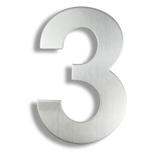 WeatherResistant Silver 6 Inch House Number Sign with Clear Visibility for Outdoor Home Address