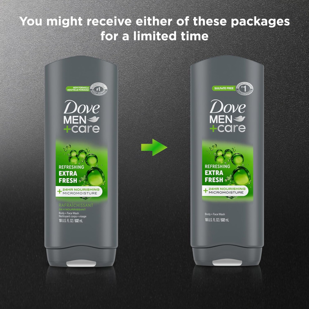Dove Men + Dove Men+Care Body+Face Washrefreshing Extra Fresh