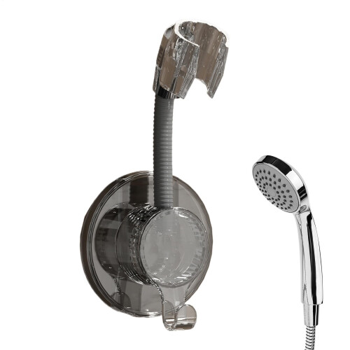Handheld Shower Head Holder with Strong Adhesive, 360 Adjustable No Drill Bracket for Bathroom
