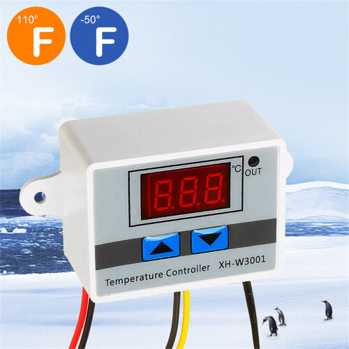 Digital Temperature Controller For Equipment Case Protection, DC 12V Regulator With Waterproof Sensor Probe, Stable Performance For Hatching Areas 2