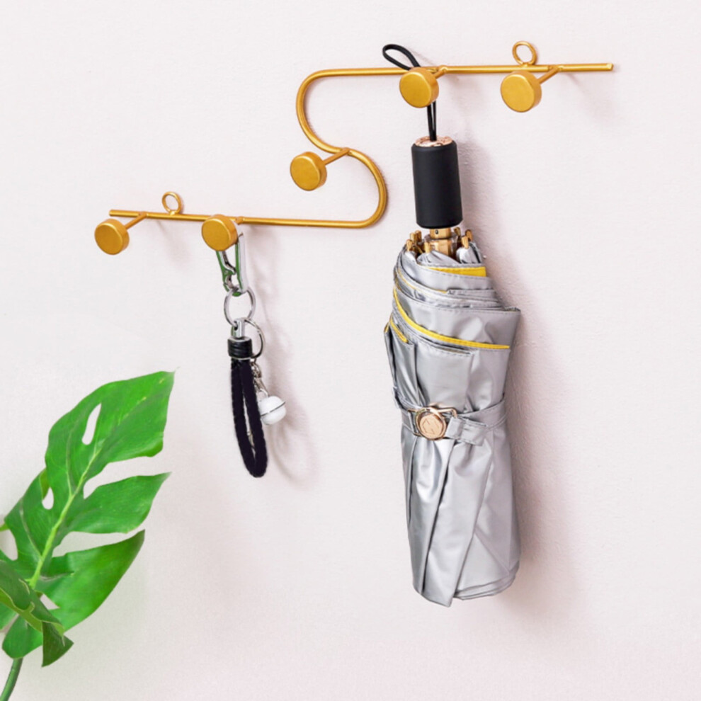 S Shaped Coat Hooks For Hanging Coats Coat Rack Wall Mounted Metal Hook Rack Key Coat Towel Holder With 5 Hooks Home Essentials 9110895322345