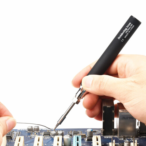 Portable Electric Soldering Iron USB Charging, 6s Rapid Heating Adjustable Temperature Tool 1