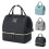 Milk Storage Breastfeeding Double-layer Backpack Hand Bag Double Layer Fresh Preservation Bag,Black 1