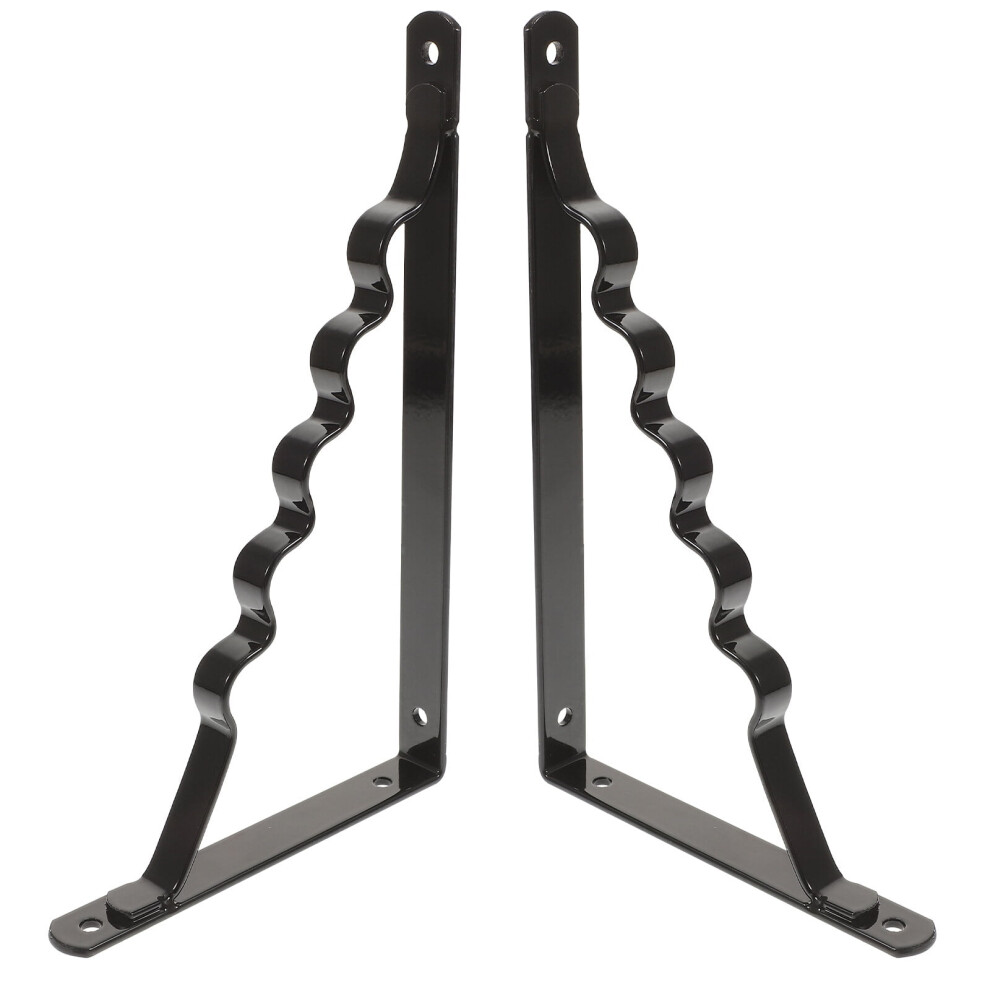 Tripod Iron Shelf Brackets Floating Shelves Holder Support Heavy Duty Wall Wrought 2 Pcs 9110895325896
