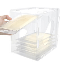 SUSUchens Transparent Freezer Organizer for Breast Milk Bags, BPA-Free Reusable Storage Box, compatible with standard breast milk bags
