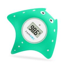 Baby Bath Thermometer with Room Thermometer- 22 New Upgraded Sensor Technology for Baby Health Bath Tub Thermometer Floating Toy Thermometer (Blue)