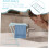 Foldable Vertical Towel Rack MultiRod Space Saving Dish Towel Holder for Kitchen and Bathroom Light Blue 2