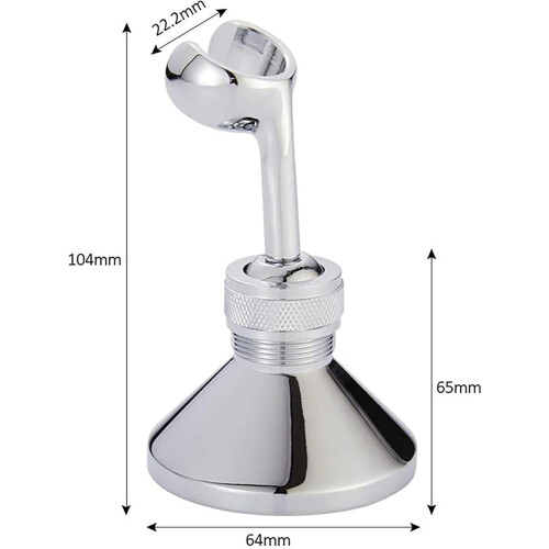 Adjustable Brass Shower Head Holder Wall Mount RustResistant Brushed Gold Bathroom Bracket 1
