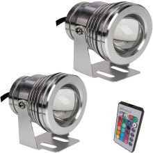 LED Pool Lights IP68 Waterproof RGB Underwater Spotlight 12V Ultra Bright with Remote Control