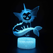 HANNTAOO 3D Night Light for Kids, Pokemon Illusion Lamp with Remote & Touch, 16 Colors, Gift for Children - HTNL#781