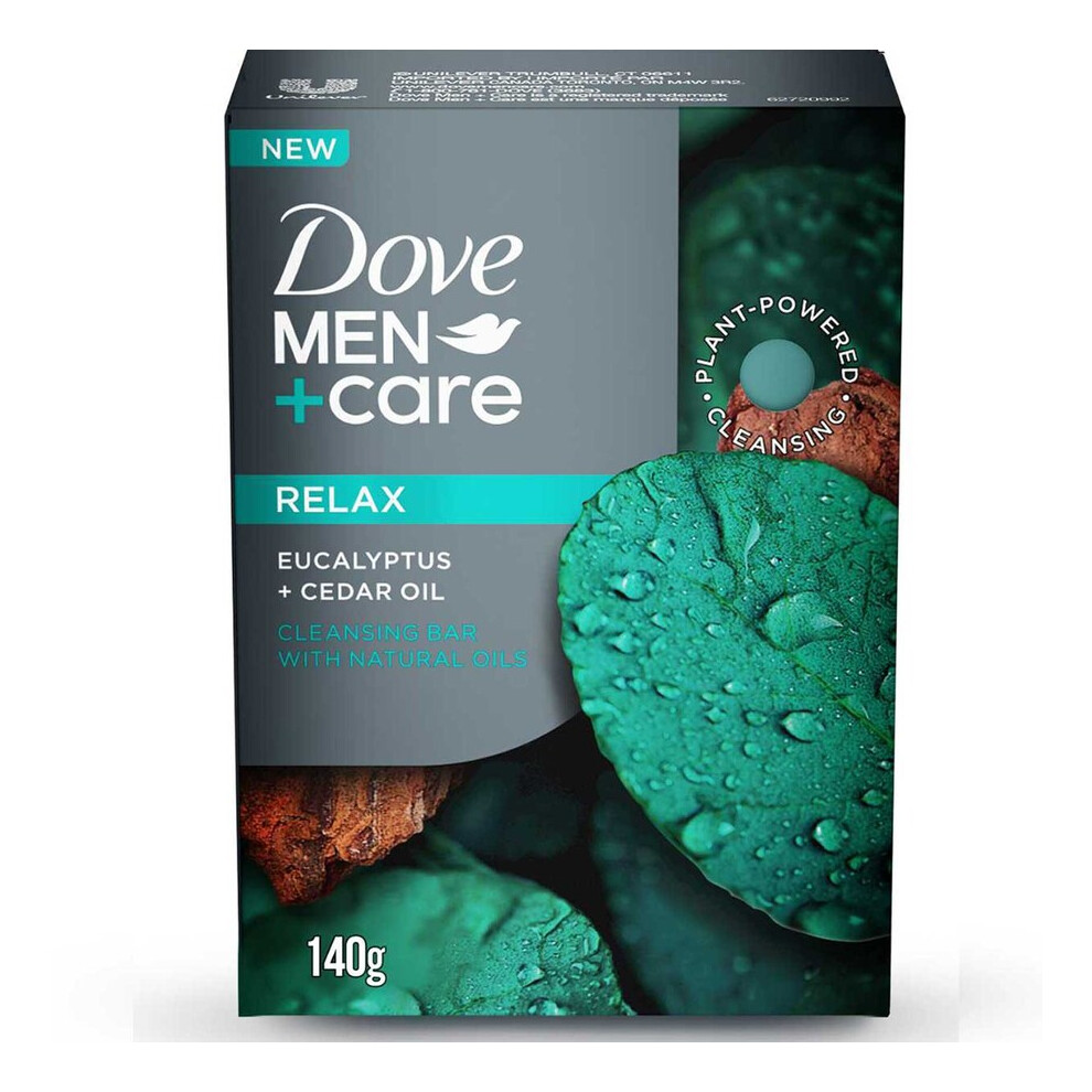 Dove Men+Care Cleansing Bar Relaxwith Eucalyptus and Cedar Oil 141g