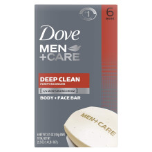 DOVE MEN + CARE Body Soap and Face Bar 6 Bars