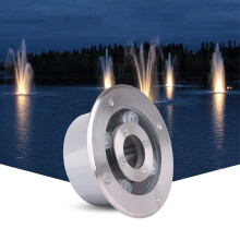 LED Underwater Lights IP68 Waterproof Stainless Steel AC12V 24W Yellow Pond Fountain Lighting