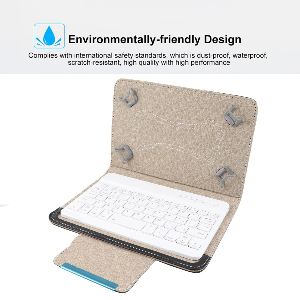 Bluetooth Keyboard & Universal 7'' Tablet Pu Protective Case Cover 4651382755789