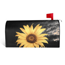 Sunflower Magnetic Mailbox Cover Waterproof Decorative Garden Wrap Standard Size 25.5x21 in