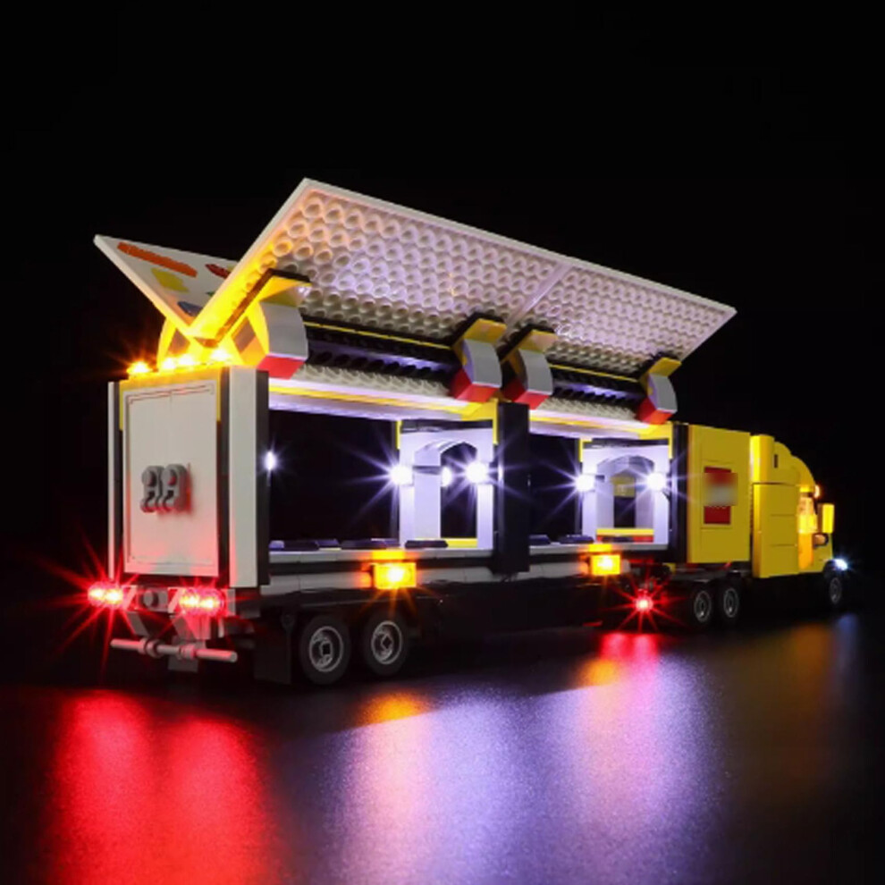 Led Kit Compatible With 60440 Delivery Truck, Soft Diffused Ing With Hidden Wires Light/Yellow 9113335096134