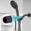 Shower Arm, Wall Mount Replacement Shower Arm for Fixed Shower and Handheld Showerhead, 25cm 5
