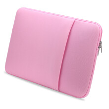 17" Rosa Weiche Laptophülle mit Fronttasche für Ultrabooks