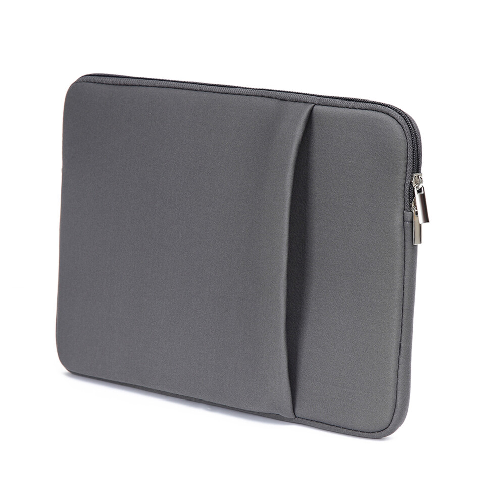 Slim B2015 Laptop Bag 17'' Soft Zipper Pouch For Macbook & Ultrabook Grey 4921382756605