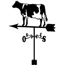 Weather Vane Metal Wind Direction Indicator for Roof or Garden, Rust Resistant Retro Outdoor Decor
