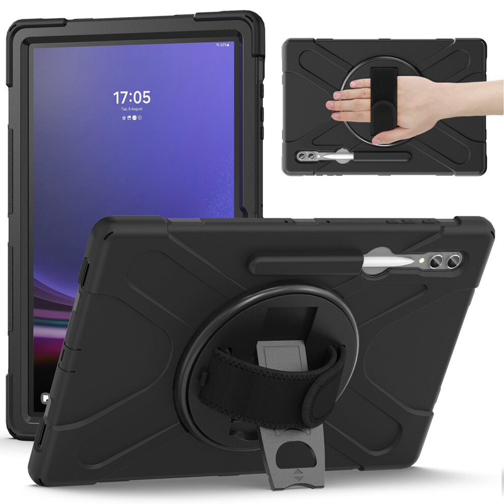 Rugged Shockproof Case With Kickstand Shoulder Strap Pen Holder For Samsung Galaxy Tab S9 Ultra 14.6 9174973070603